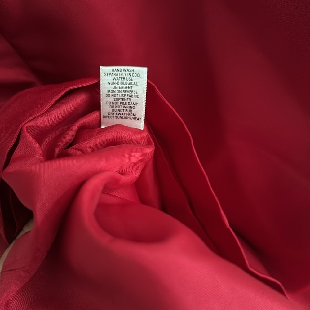 Oasis red strapless mini dress with bow details women’s 6 - Picture 5 of 11